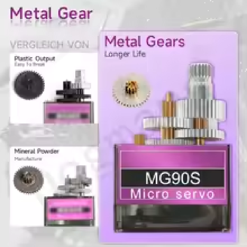 MG90S Metal Gear Servo 9g SG90 - Rc Helicopter Servo recension och pris