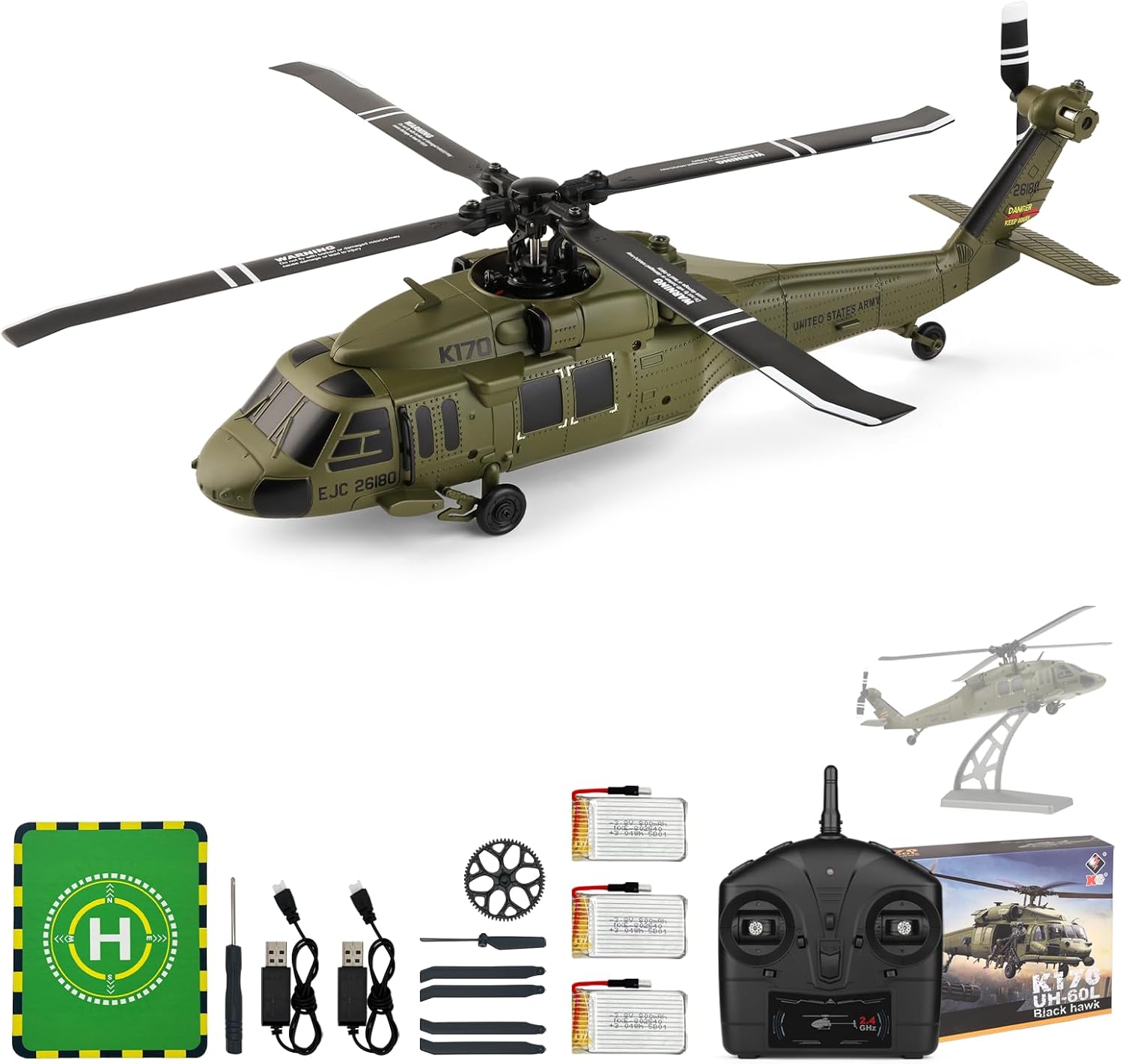 WLtoys K170 Brushless 4-CH RC  - Rc Helicopter Large recension och pris