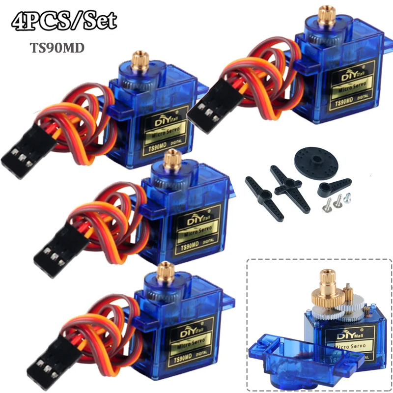 4Pcs TS90MD Micro Digital Serv - Rc Helicopter Servo recension och pris