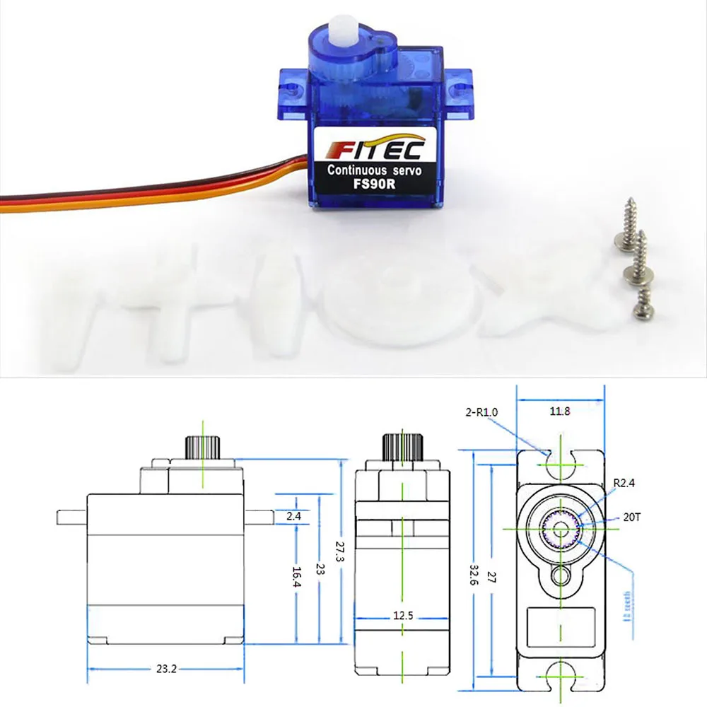 Feetech Mini FS90R Micro Servo - Rc Helicopter Remote Control recension och pris