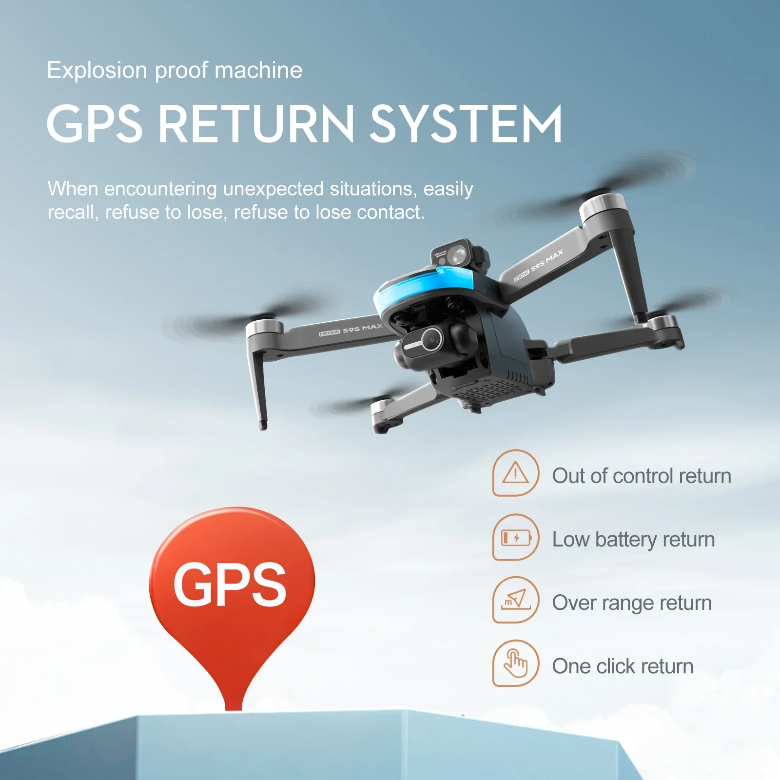 NEW S9S MAX MINI Drone 4K 2-Ax - Rc Helicopter Case recension och pris