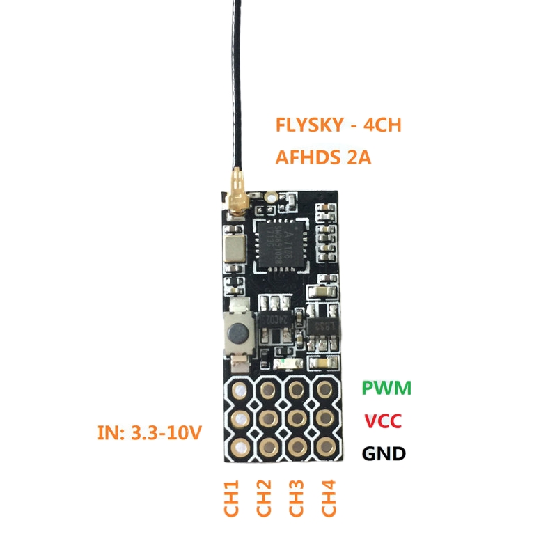Flysky FS2A Mini Receiver 4CH  - Rc Helicopter Remote Control recension och pris