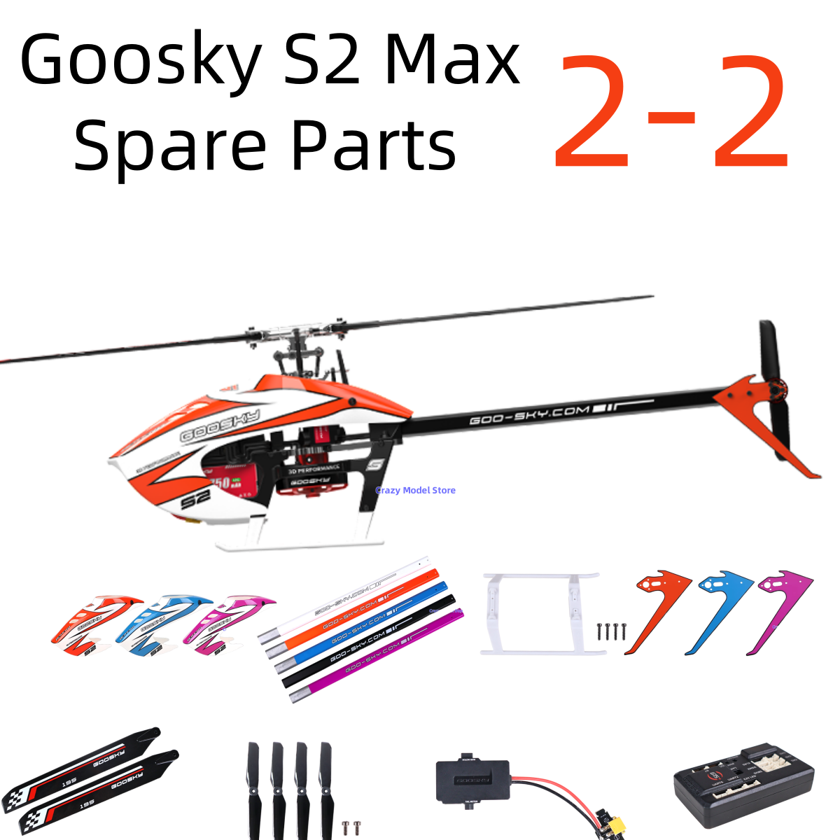 In Stock Goosky S2 Max BE A LE - Rc Helicopter Bag recension och pris